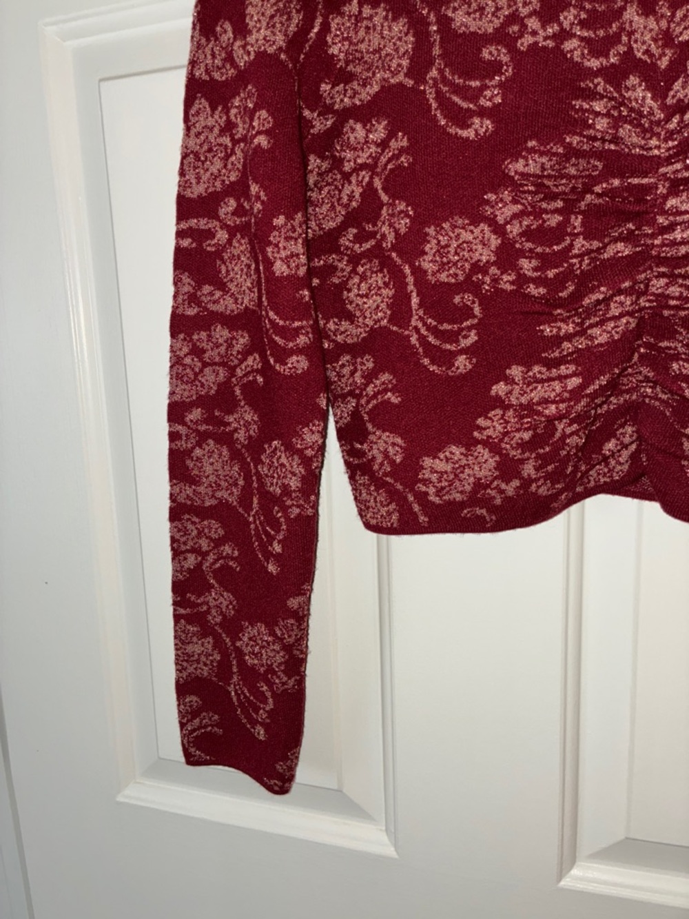 Maeve - Anthropologie Ruched Mock Neck Sweater Sz S - Picture 9 of 12